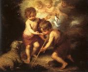 Bartolome Esteban Murillo The Holy Children with a Shell Norge oil painting reproduction